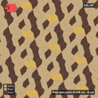 Interlock (Pasco) 41x28 cm · POL-187 · Random Lay Accent Pairs, Harvest Gold, dark orientation + accent pairs
