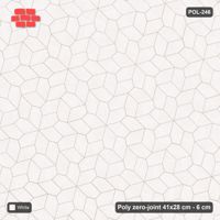 Interlock (Pasco) 41x28 cm · POL-246 · Random Lay Plain Field, Pure White, plain field