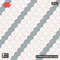 Interlock (Pasco) 21x21 cm · TRI-011 · Scale rows A, turned 90 deg