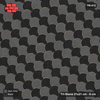 Interlock (Pasco) 21x21 cm · TRI-012 · Zigzag scale courses, turned 45 deg, kerb frame