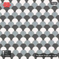 Interlock (Pasco) 21x21 cm · TRI-030 · Tumbling blocks