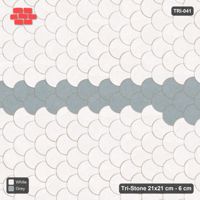 Interlock (Pasco) 21x21 cm · TRI-041 · Central feature band, turned 90 deg