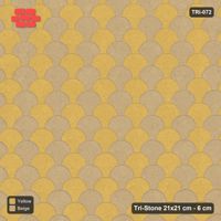 Interlock (Pasco) 21x21 cm · TRI-072 · Scale checker, single, kerb frame - Desert Sun