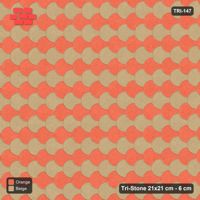 Interlock (Pasco) 21x21 cm · TRI-147 · Alternating scale rows, turned 90 deg - Clay Court
