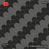 Interlock (Pasco) 21x21 cm · TRI-149 · Triple scale rows, turned 45 deg - Night Sky