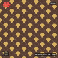 Interlock (Pasco) 21x21 cm · TRI-164 · Dotted scales, fine - Harvest