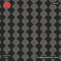 Interlock (Pasco) 21x21 cm · TRI-170 · Tight zigzag scale courses, kerb frame - Night Sky