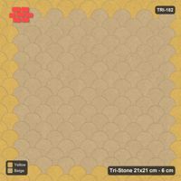 Interlock (Pasco) 21x21 cm · TRI-182 · Accent edge border - Desert Sun