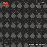 Interlock (Pasco) 21x21 cm · TRI-232 · Accent row every fourth, turned 180 deg - Night Sky